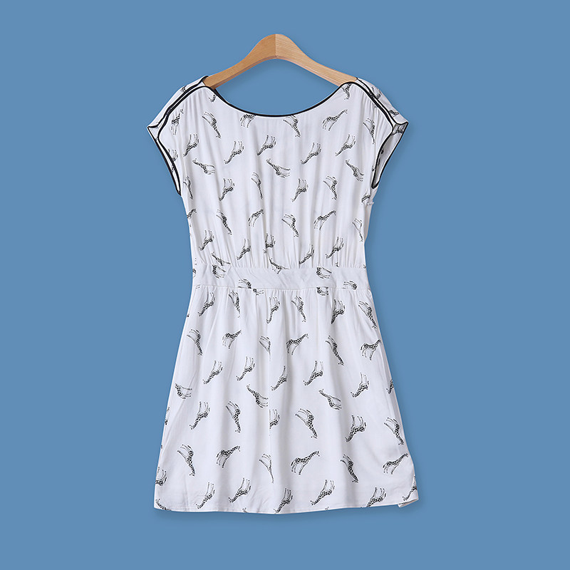 人棉印花裙夏季新款外贸女时尚百搭高腰显瘦隐形拉链无袖裙11445,女装/女士精品,连衣裙,淘宝优惠券,粉丝福利购,淘宝优惠卷