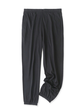 束口运动裤秋新款外贸女装休闲百搭松紧高腰可系带显瘦长裤15691