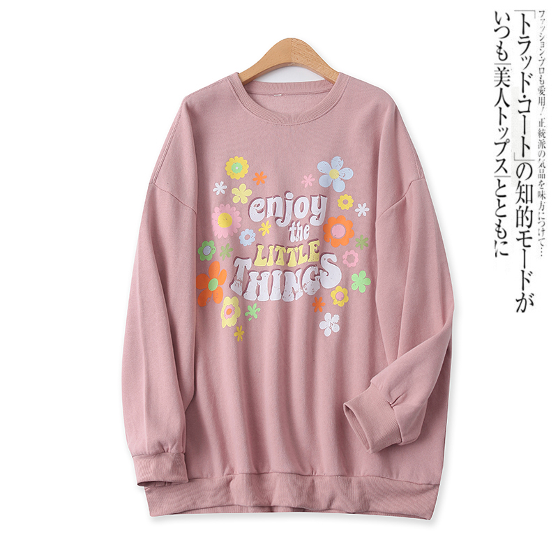 宽松大版型百搭减龄长袖卫衣