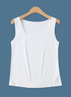 运动背心夏新款外贸女装内搭外穿纯色修身弹力无袖套头上衣18415