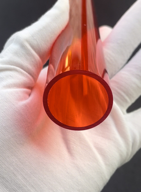 红透外直径30壁厚2mmPC聚碳酸酯硬耐力管塑料管彩色管空心管圆管