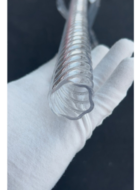 32高透明PC管麻花波纹梅花硬管水纹扭纹异形装饰螺纹管定制生产