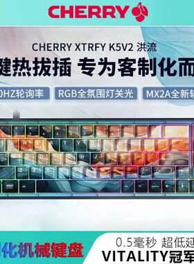 【冠军键盘】CHERRY樱桃K5V2洪流客制化热插拔机械键盘电竞游戏