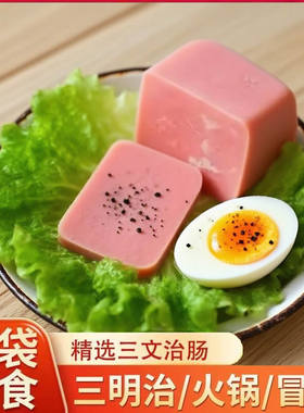 精品三文治即食三明治火腿肠大号大根整箱方块爆炒速同款清仓美味