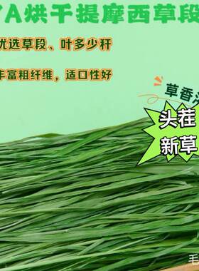 2024烘干头茬提摩西草段叶多兔子草料荷兰猪龙猫饲料干草北提1kg