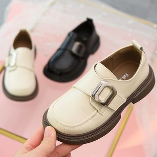 女童真皮乐福鞋2025春秋新款儿童英伦风小皮鞋小女孩公主鞋演出鞋