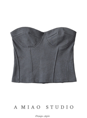 美式高街辣妹性感鱼骨贴身抹胸夏季新款女外穿打底鱼骨胸衣背心女