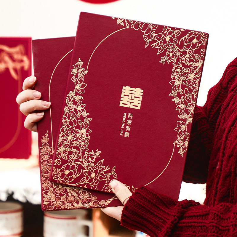 结婚礼金簿收礼记账本签名册嘉宾签到本婚礼人情礼簿婚庆用品大全