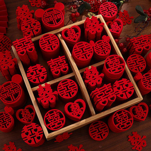 新婚当天要撒囍字！寓意百年好合