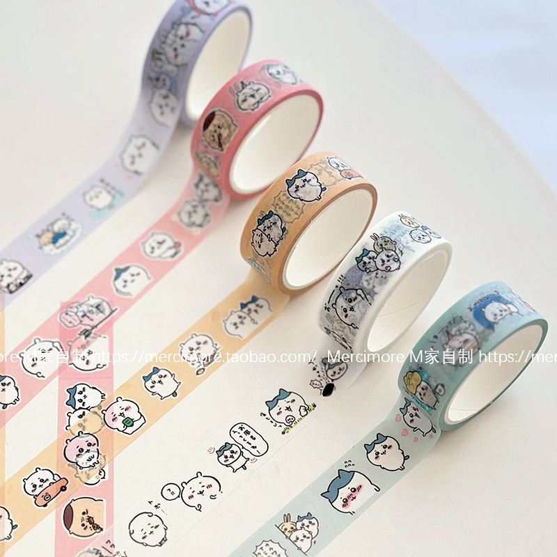 ins风可爱卡通吉伊卡哇小八胶带