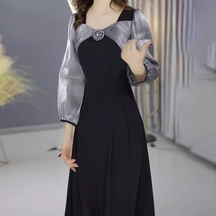 连衣裙2026新款女春秋十三行爆款高档品牌气质长袖轻奢高级感裙子