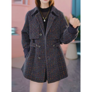 小香风毛呢外套女秋冬2026新款今年流行爆款小个子巨好看呢子大衣