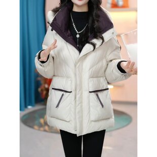 平湖羽绒服女冬季2026新款九江时尚洋气今年流行爆款小个子短外套