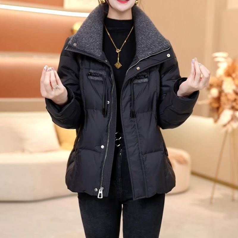 嘉兴平湖羽绒服女2024新款冬季九江品牌今年流行爆款小个子短外套