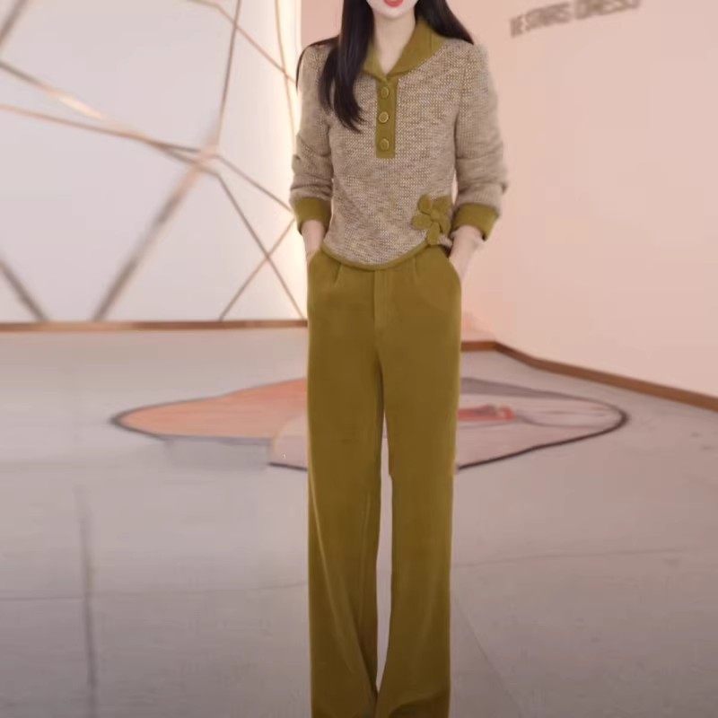 美曦拼色卫衣休闲套装女秋冬2025新款加厚修身减龄直筒裤两件套潮,女装/女士精品,时尚套装,淘宝优惠券,粉丝福利购,淘宝优惠卷