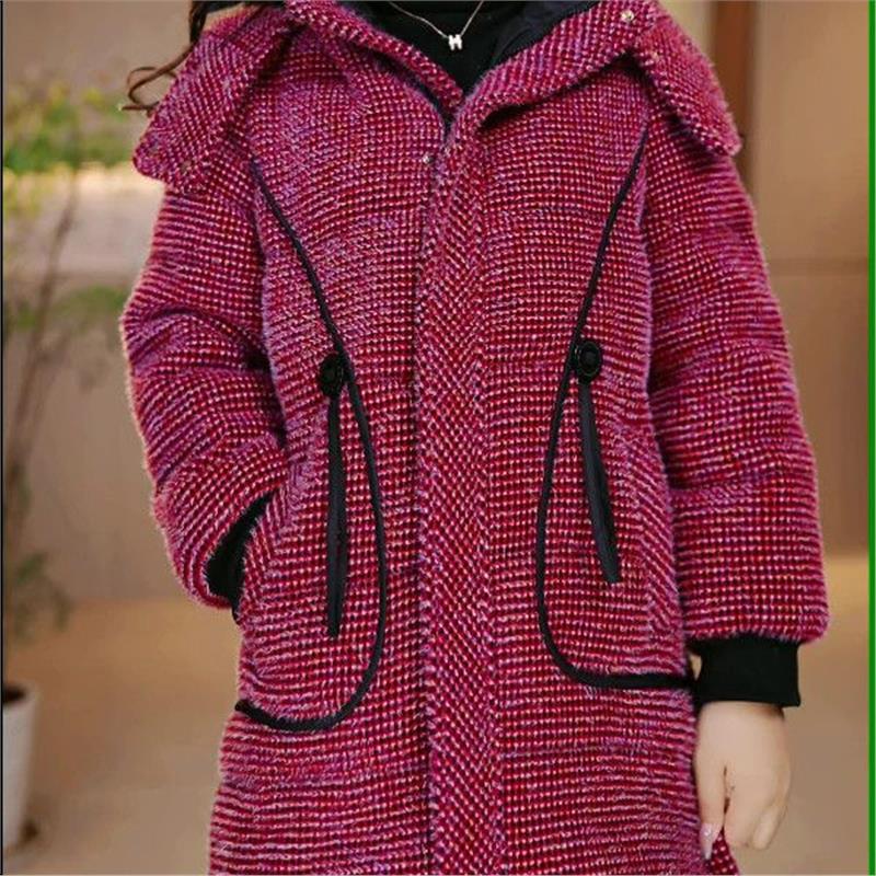 2025新款今年流行爆款大码雪尼尔绒外套棉服保暖连帽加厚冬装女士