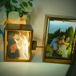 自动翻定制实木手工相册手摇动画女生节日生日礼物情人异地男礼物