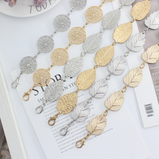 春夏季连衣裙腰链女士金属树叶链条简约百搭配裙子衬衣装饰细腰带