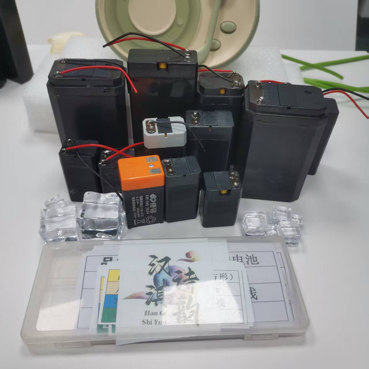 电蚊拍手电剃须刀电池4V-4.2V充电式铅酸蓄电池手电筒台灯配件