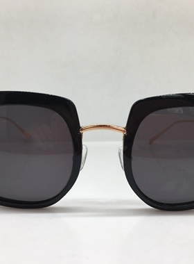 黑色不规则多边形大框太阳镜