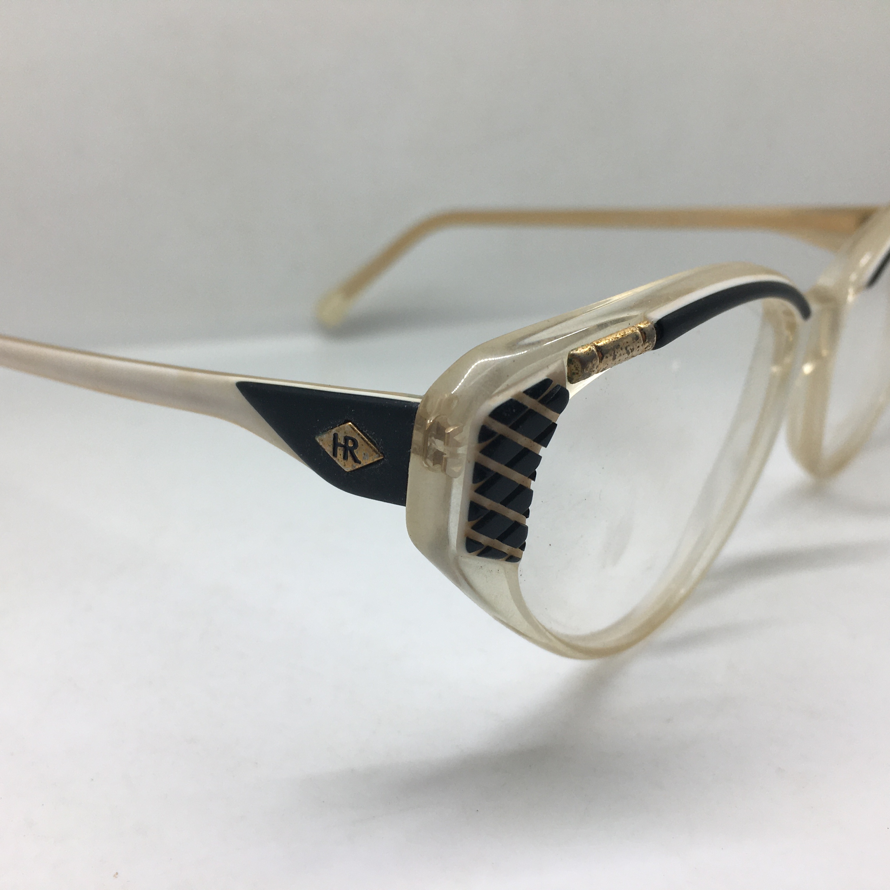 中古Helena-Rubinstein HR 49 板材宽眼镜架女近视镜框