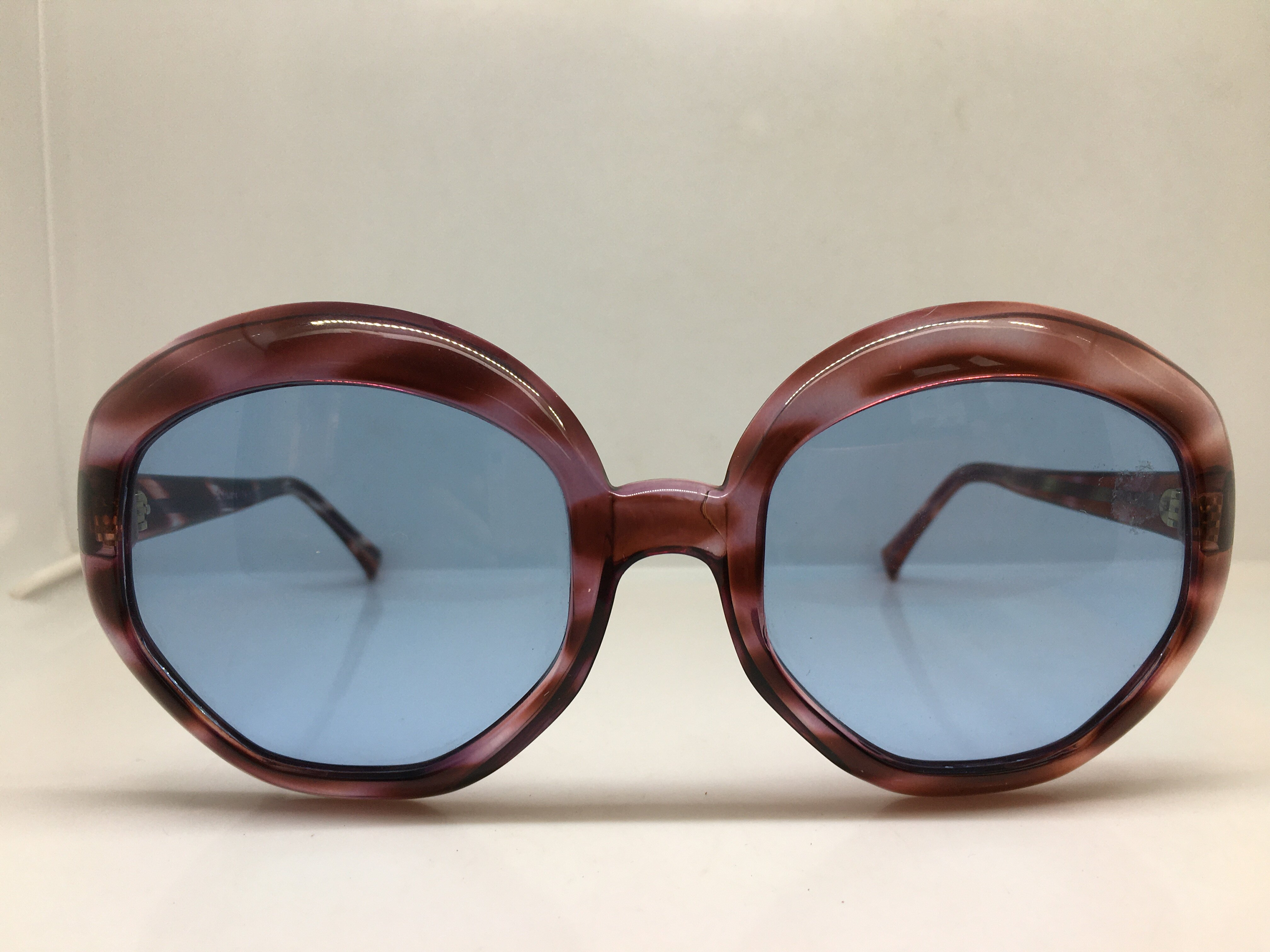 Vintgae 70年代O.Friulana 手工板材大框太阳镜意大利产玻璃镜片