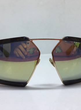 E8504S EJE Optico Sistema手工黑色个性金色框太阳镜不规则几何