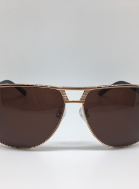 中古police 8849 金色合金飞行员款太阳镜墨镜男女通用意大利产