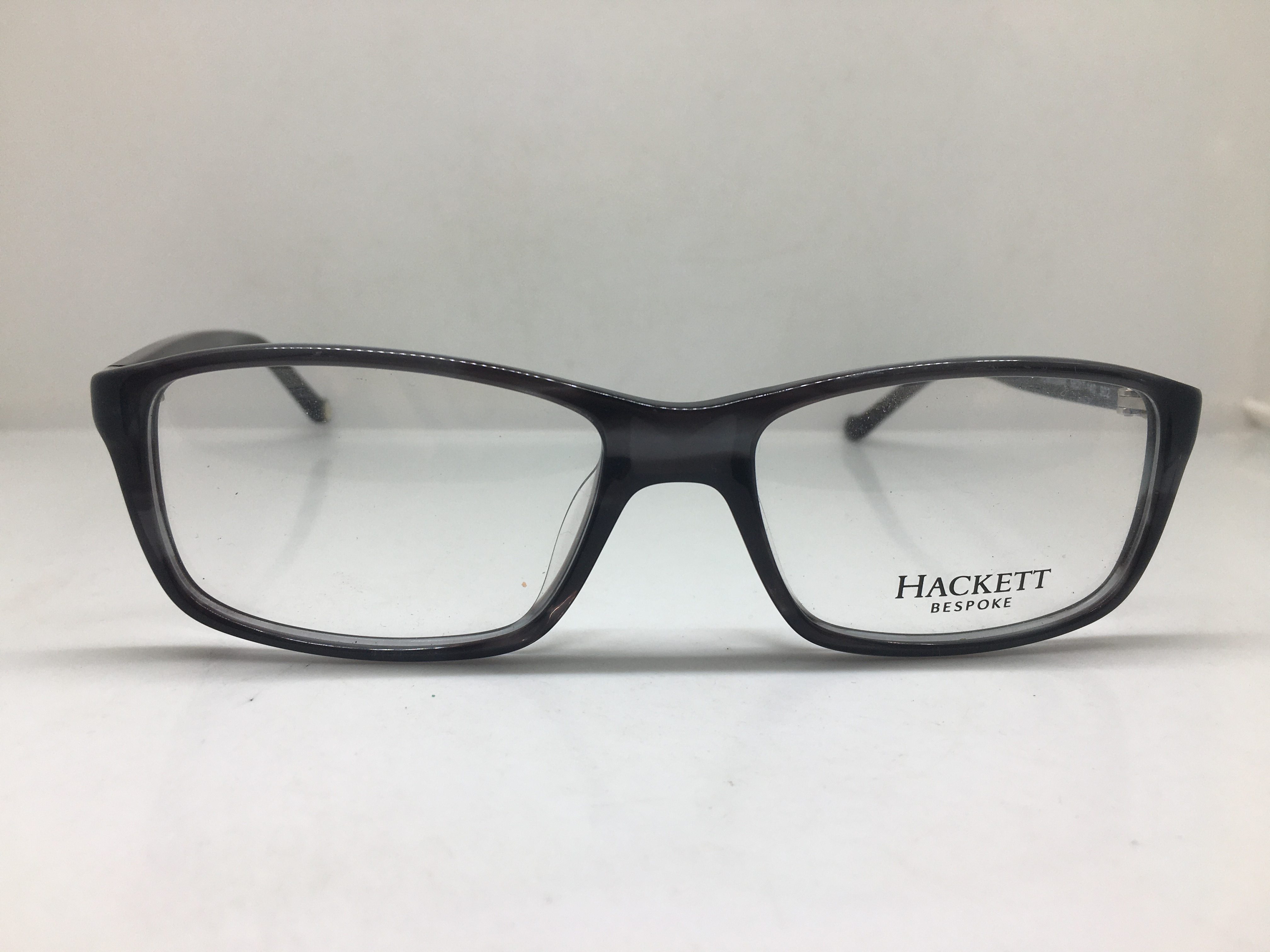 Hackett Bespoke PDM009848 烟灰长方框框眼镜平面镜 902