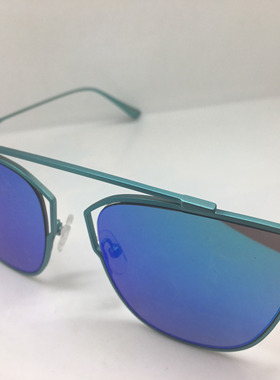 蓝绿色合金个性彩膜太阳镜墨镜