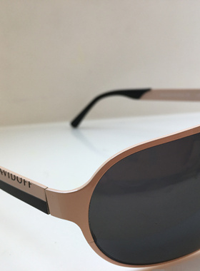 Davidaff  Mod 97313粉白色合金太阳镜包裹形墨镜