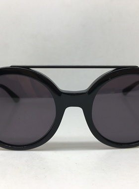 sass & bide黑色手工板材复古圆形眼镜架男女通用