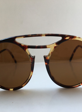 中古Persol Ratti 650个性圆形板材框太阳镜玻璃镜片墨镜意大利产