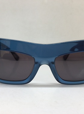 中古手工透明蓝色板材框太阳镜墨镜个性