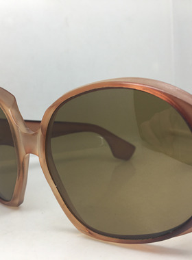 中古七十年代法国手工板材太阳镜玻璃镜片墨镜男女通用