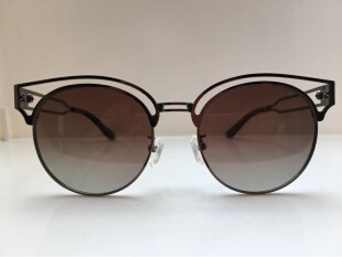 Hugswager Design by Verre银灰色合金圆框太阳镜通用型墨镜