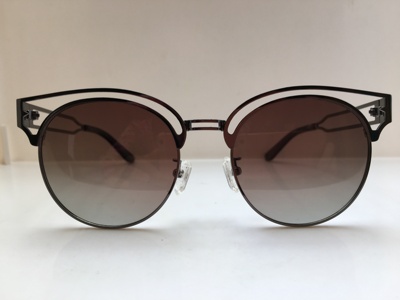 Hugswager Design by Verre银灰色合金圆框太阳镜通用型墨镜