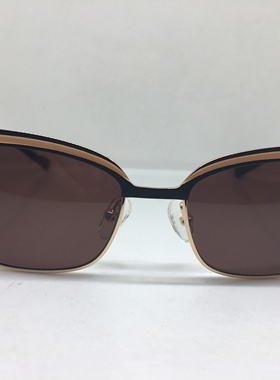 金色黑色合金略带猫式猫眼太阳镜墨镜