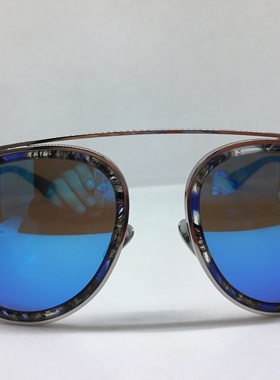 E8507S EJE Optico Sistema 银色飞行员款太阳镜彩色包边墨镜