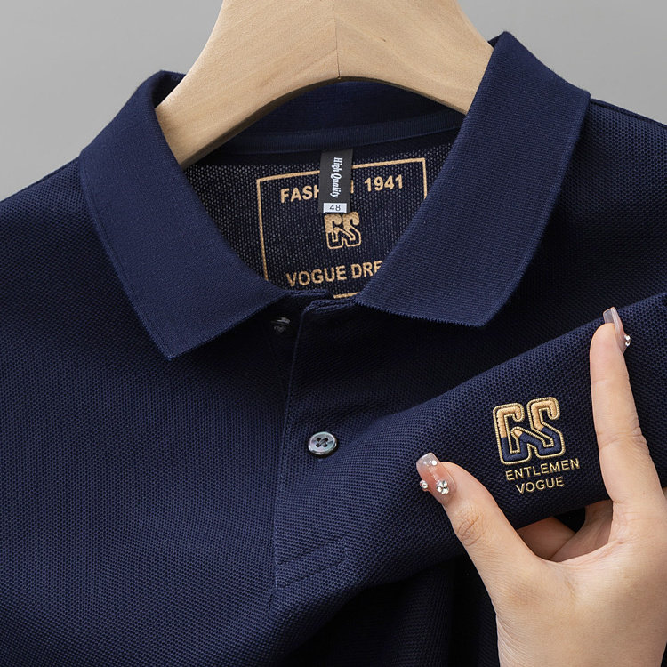 100纯棉男士polo衫短袖夏季中年休闲高端刺绣翻领T恤爸爸装上衣,男装,T恤,淘宝优惠券,粉丝福利购,淘宝优惠卷