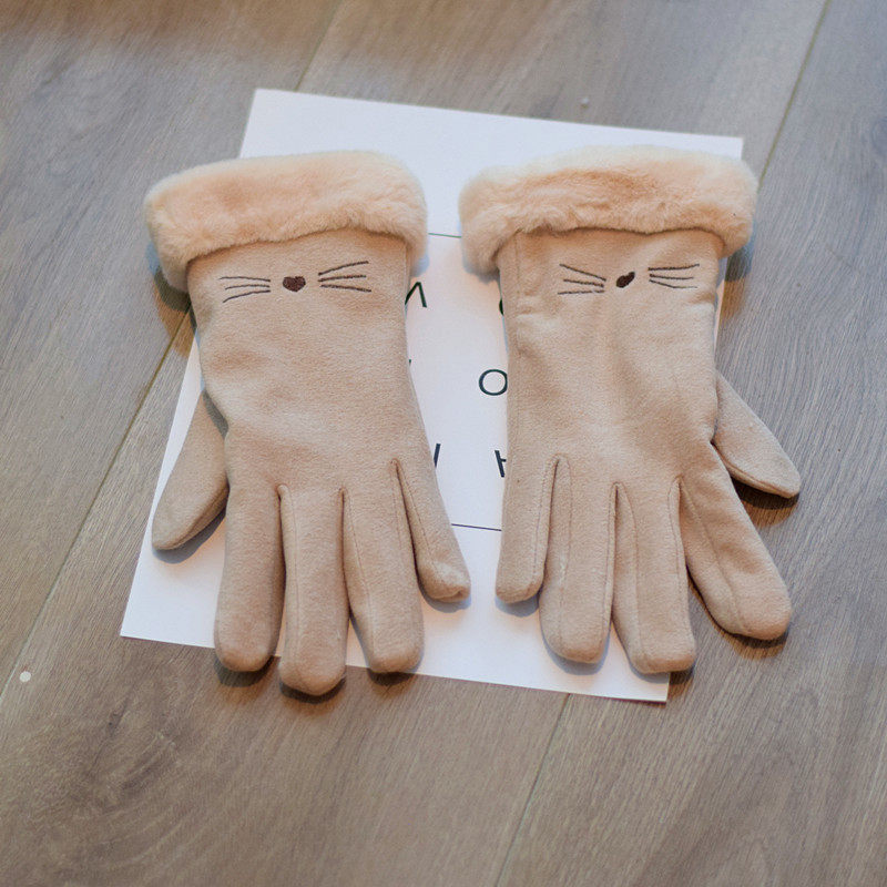 触屏手套冬天女可爱小猫咪毛绒保暖加绒韩版学生冬季骑车毛绒软妹,服饰配件/皮带/帽子/围巾,手套,淘宝优惠券,粉丝福利购,淘宝优惠卷