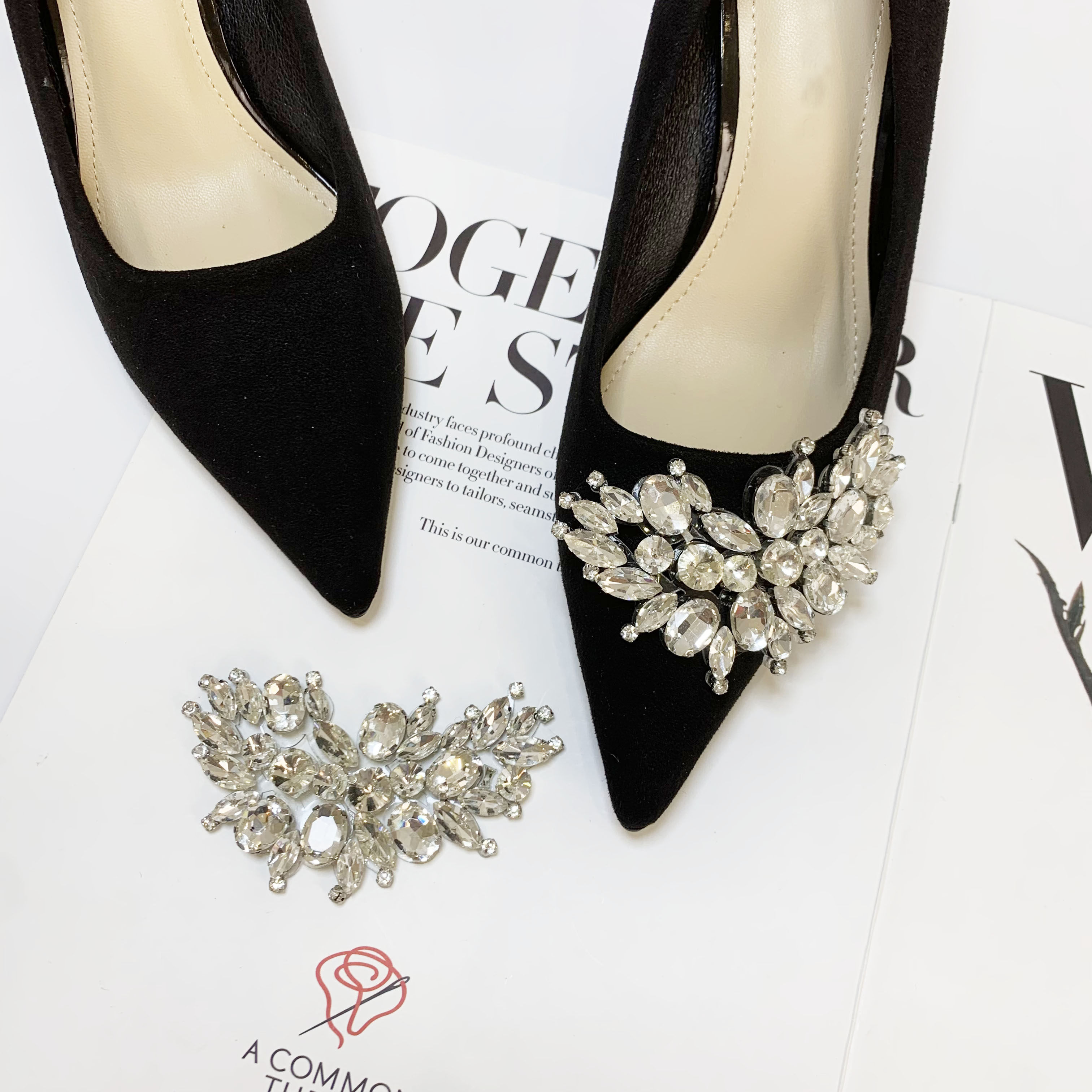 新款高级感水钻鞋饰花高跟平底女鞋配饰配件diy鞋面自粘装饰花,服饰配件/皮带/帽子/围巾,鞋扣,淘宝优惠券,粉丝福利购,淘宝优惠卷