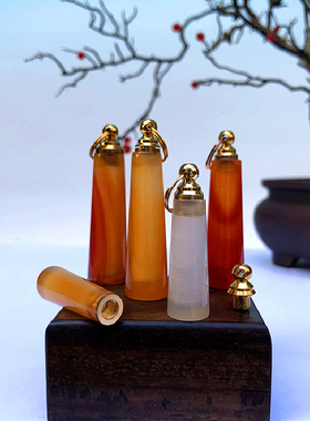 宝树轩情侣玉石非遗文创胸坠工艺