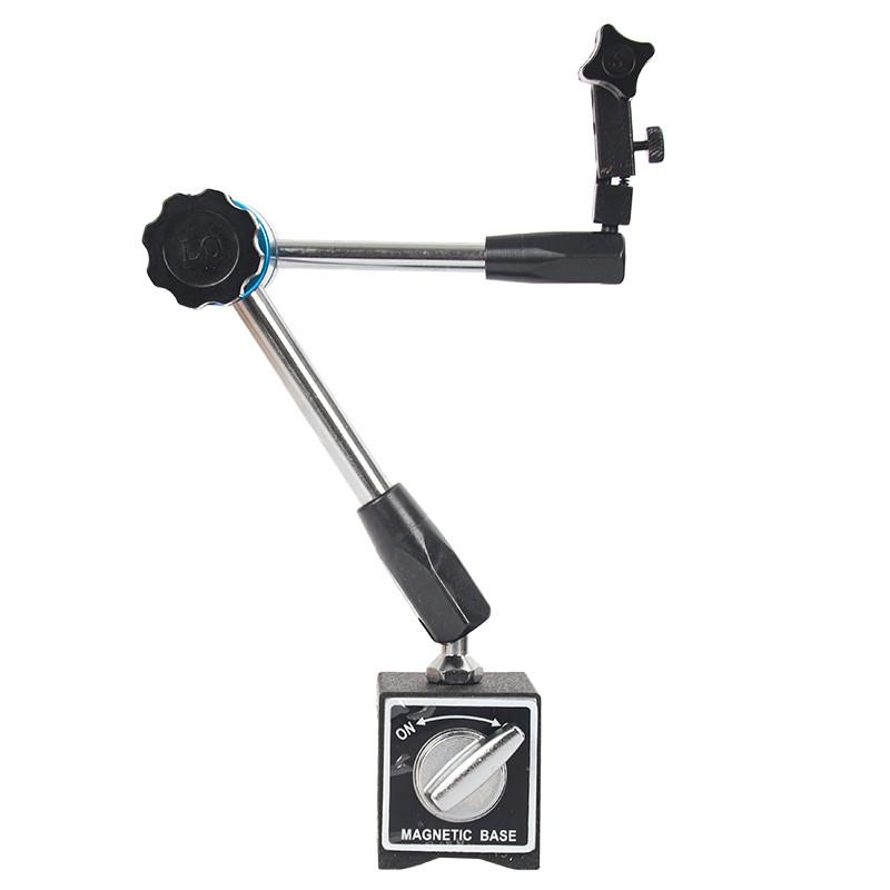 磁性万向微调表座磁铁底座立柱磁力表架百千分表支架WXZ6-II