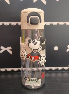 600ML迪士尼儿童小学生双饮塑料杯Tritan材质便携防摔杯大容量
