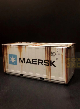 生锈集装箱微缩模型摆件做旧小铁盒公仔潮玩手办模玩建筑场景道具