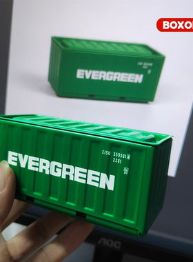 迷你集装箱微缩仿真货柜模型货代集运快递物流礼品logo定制铁盒