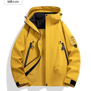 春情侣三防冲锋衣户外防风防水登山外套 2518