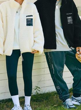 (鸟）秋冬男士保暖仿羊羔毛夹克情侣立领宽松茄克外套A4438/GX12