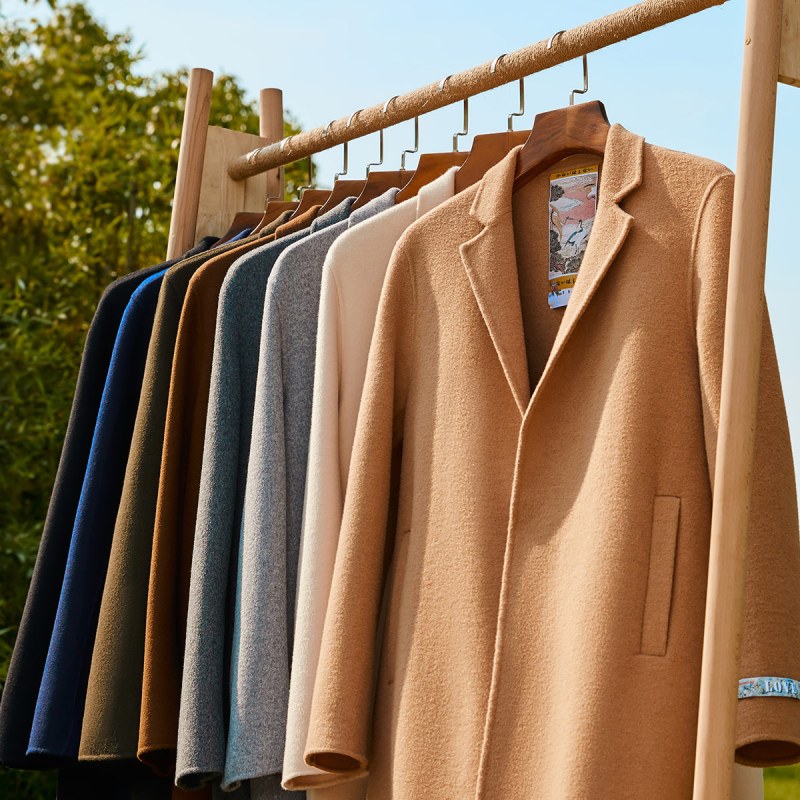 多款清仓~秋冬男士商务休闲双面呢羊毛大衣时尚中长款手工大衣C1